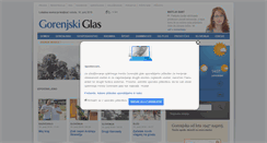 Desktop Screenshot of gorenjskiglas.si